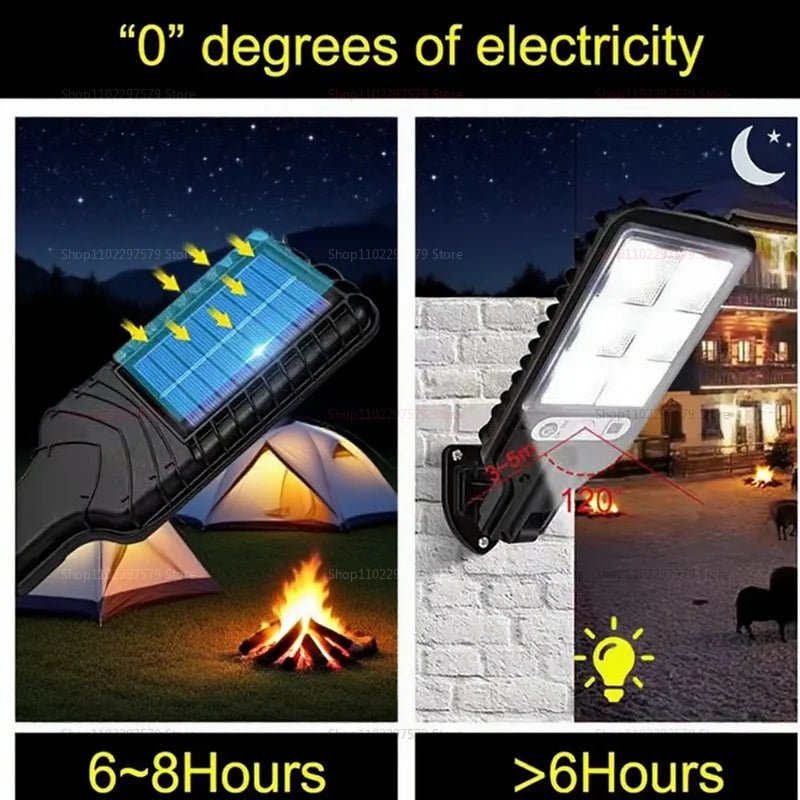2025 Solar Street Lights Outdoor Home Rural Fully Automatic LED Sensing Super Bright Waterproof Security Garden Pathway Lamp - Figgostyle