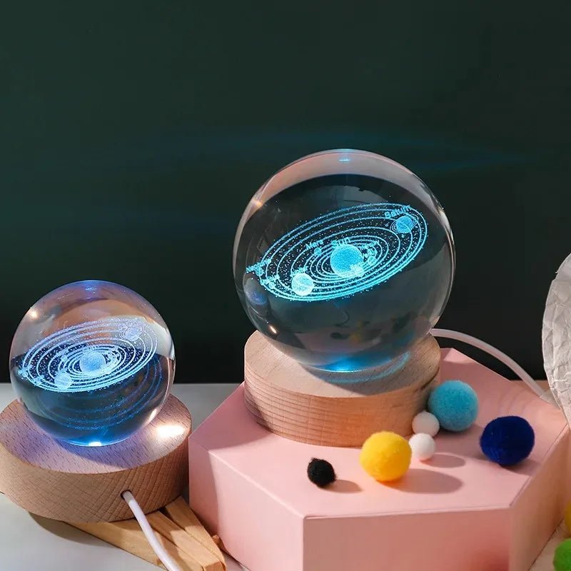3D Crystal Galaxy Night Light 🌌✨ - Figgostyle