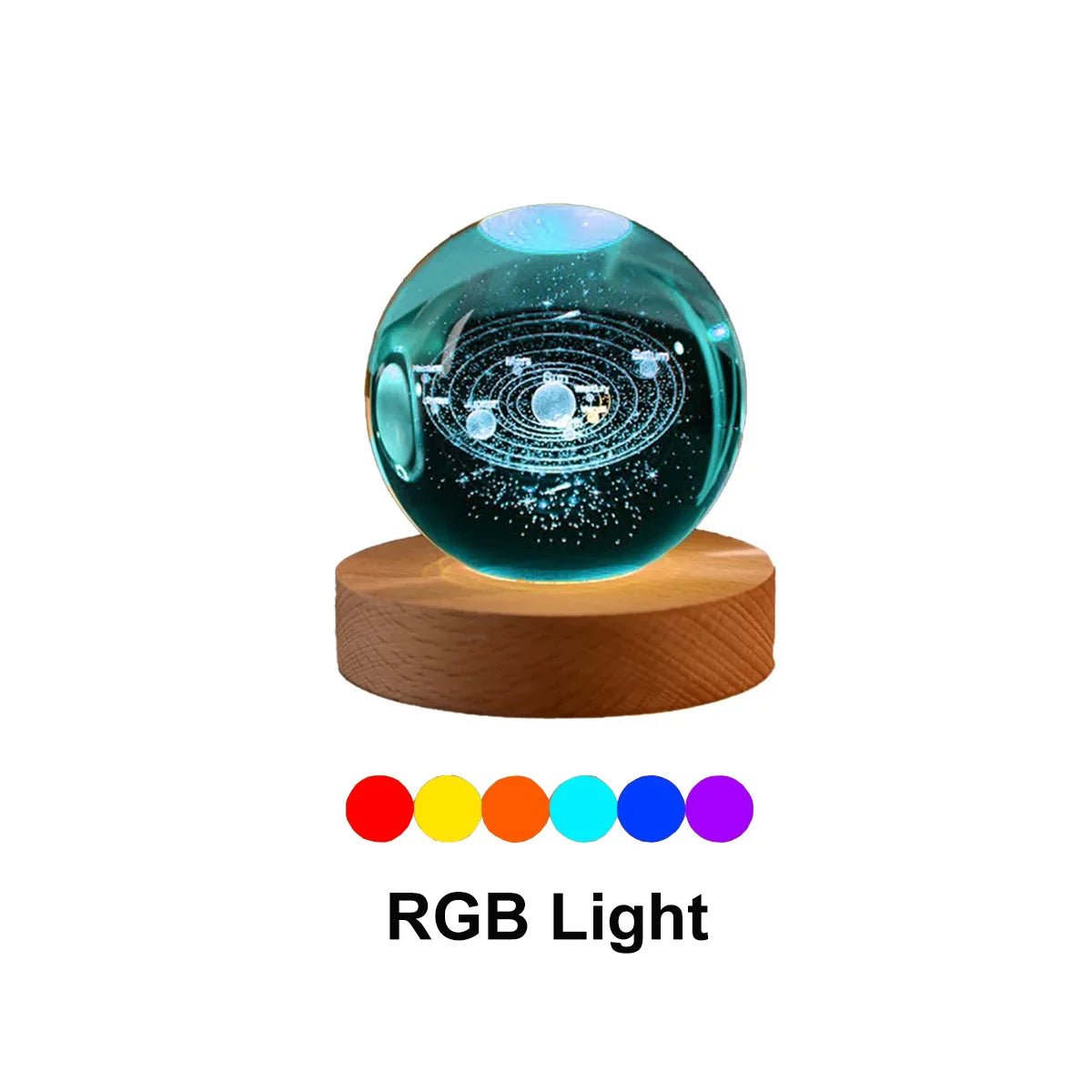 3D Crystal Galaxy Night Light 🌌✨ - Figgostyle