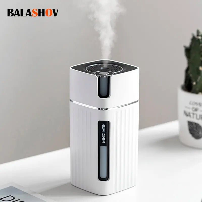 Air Humidifier Ultrasonic Smart Cool Mist Aroma Diffuser HumidifiersWith Color LED Light Mist Maker Fogger For Office Car Home - Figgostyle
