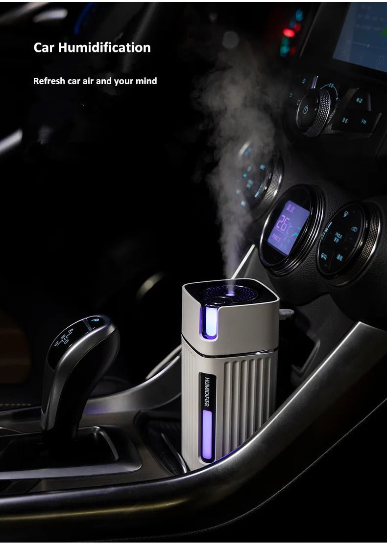 Air Humidifier Ultrasonic Smart Cool Mist Aroma Diffuser HumidifiersWith Color LED Light Mist Maker Fogger For Office Car Home - Figgostyle
