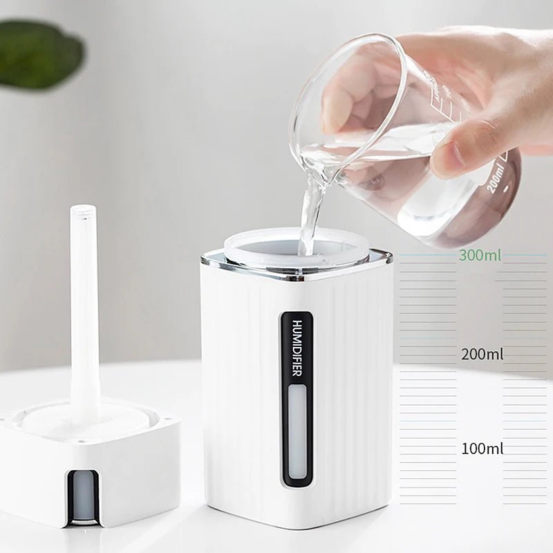 Air Humidifier Ultrasonic Smart Cool Mist Aroma Diffuser HumidifiersWith Color LED Light Mist Maker Fogger For Office Car Home - Figgostyle