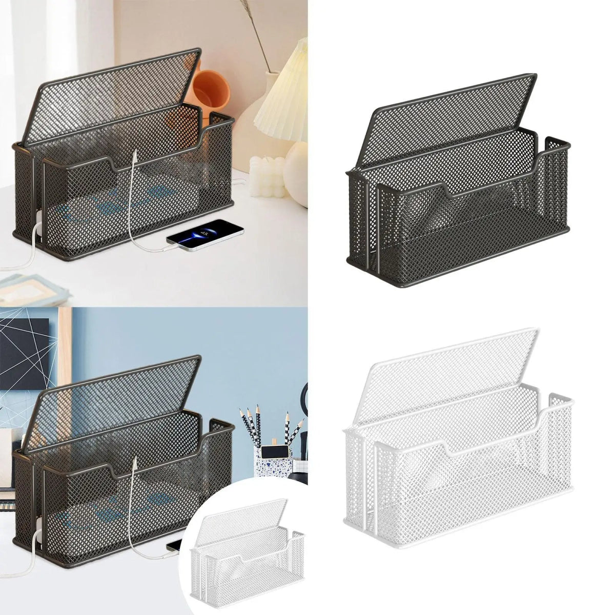 Cable Management Box Cable Organizer Reusable Decor Accessories Protective - Figgostyle
