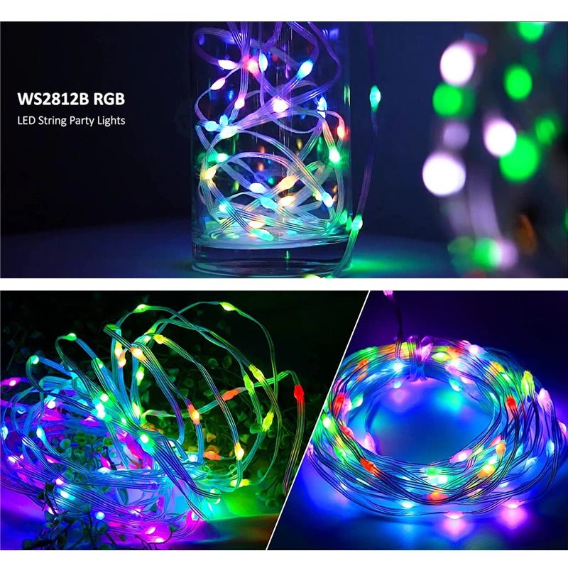 Christmas Tree RGB String Lights 🎄✨ 100LED 10M Bluetooth Fairy Lights - Figgostyle