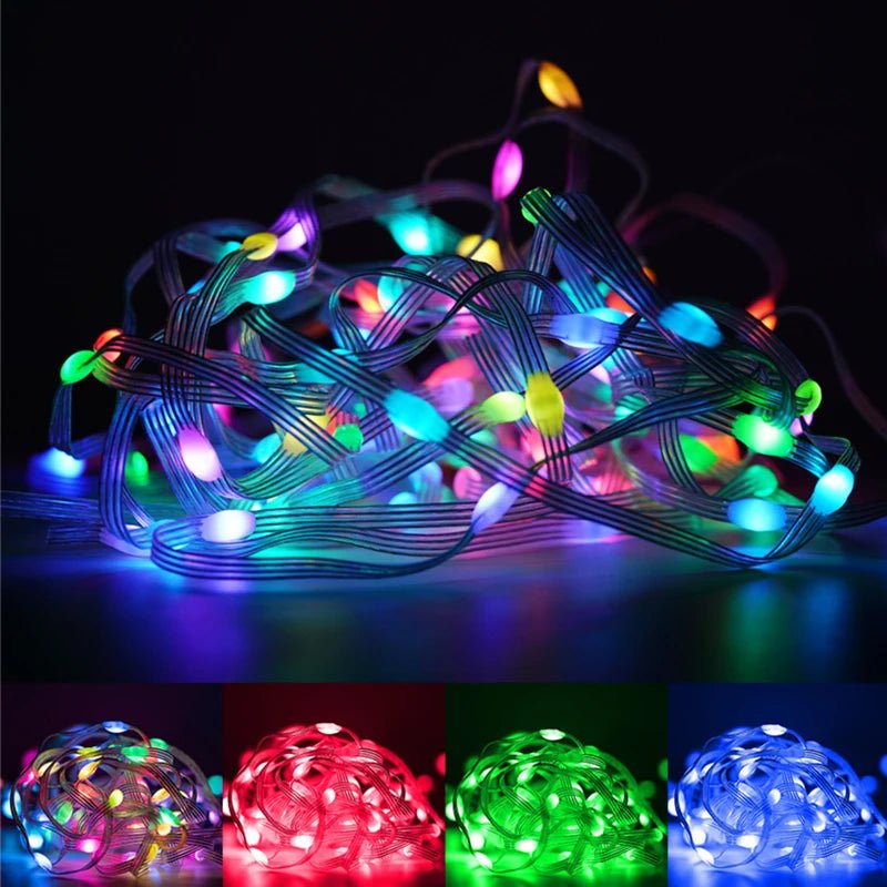 Christmas Tree RGB String Lights 🎄✨ 100LED 10M Bluetooth Fairy Lights - Figgostyle
