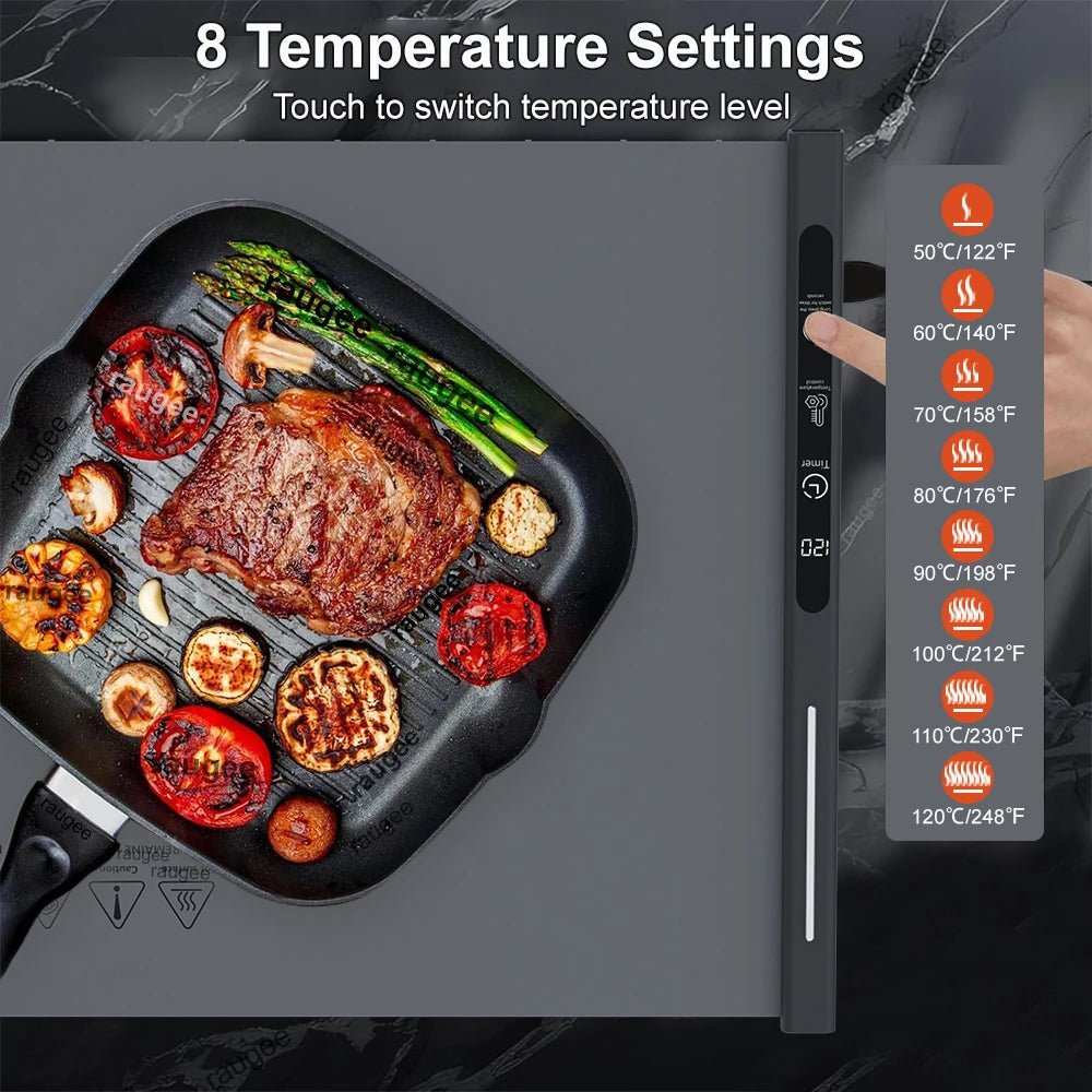 Electric Food Warmer Plate Foldable Warming Tray Plate Warmer - Figgostyle