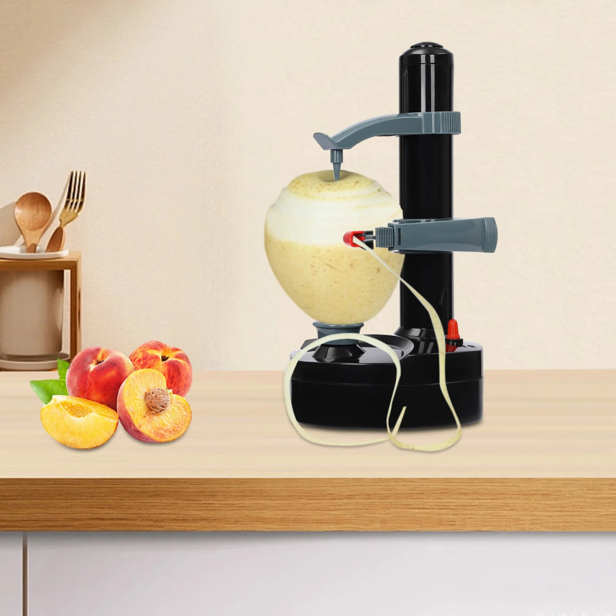 Electric Multi-function Veggie Peeler with Auto Rotating Tool - Figgostyle