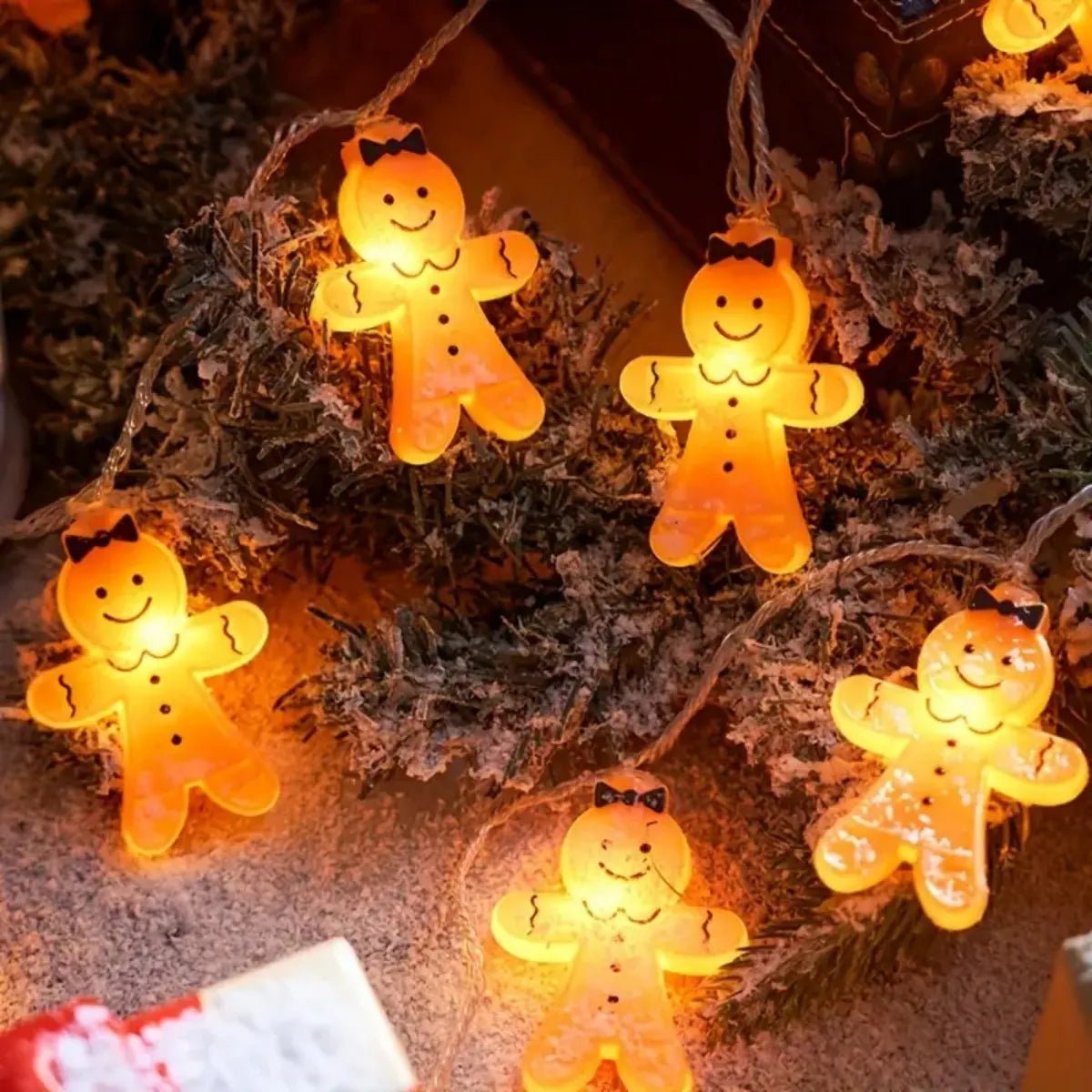 Gingerbread LED String Lights 🍪✨ - Figgostyle