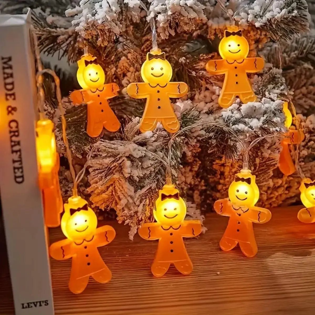 Gingerbread LED String Lights 🍪✨ - Figgostyle