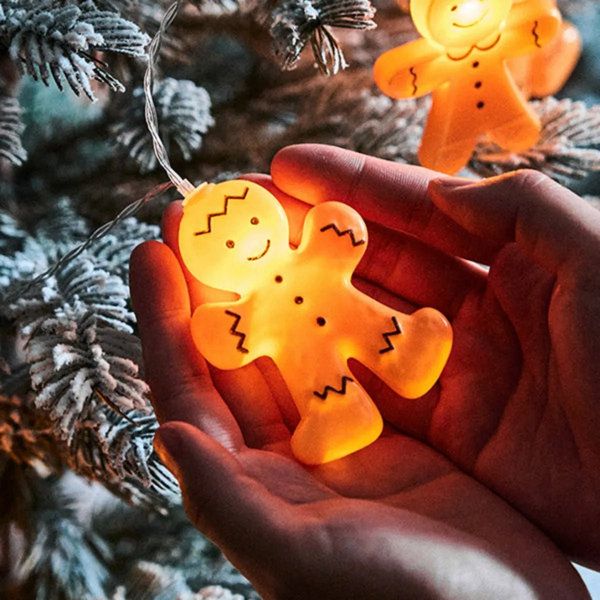 Gingerbread LED String Lights 🍪✨ - Figgostyle