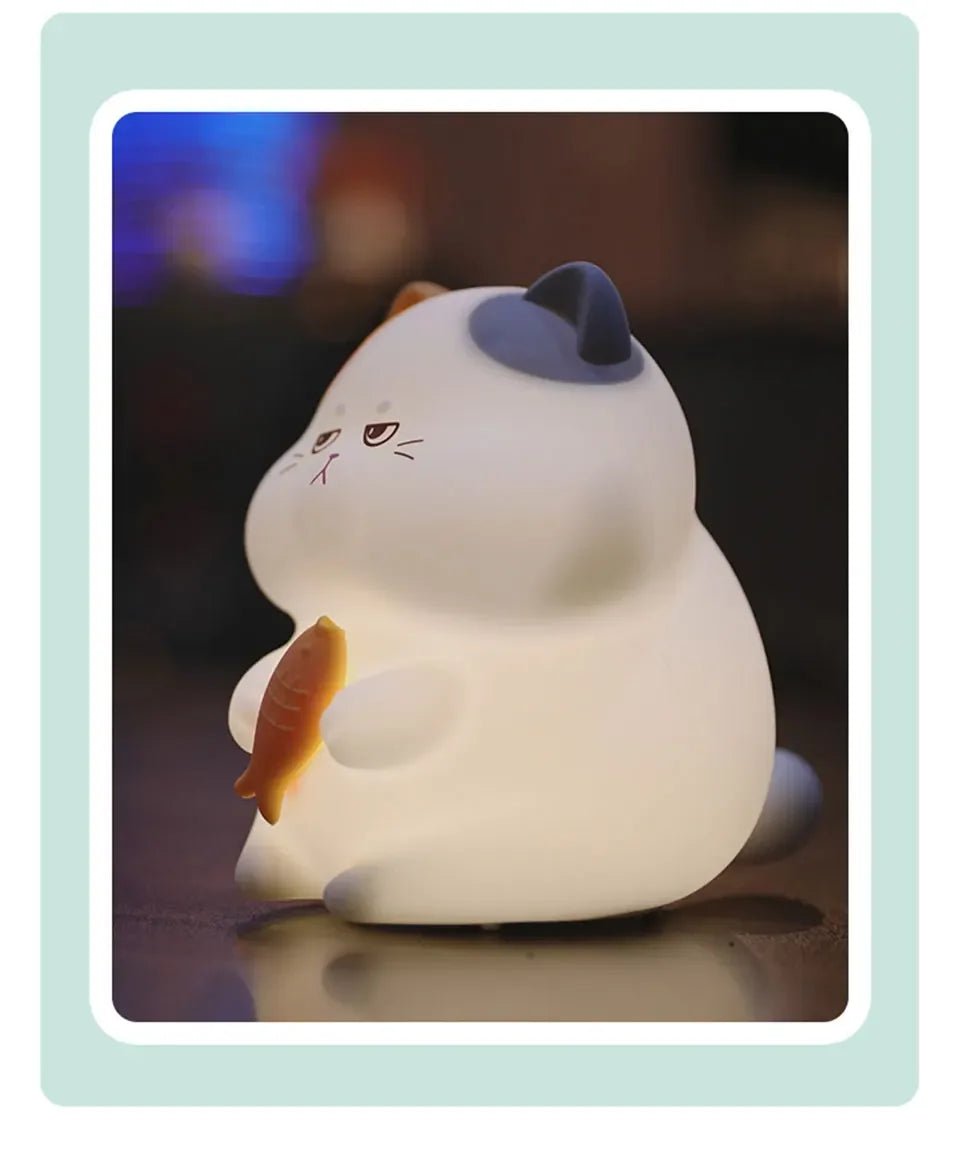 Gluttonous Cat Night Light - Figgostyle