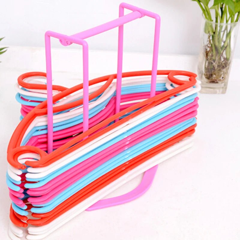 Hanger Organizer Hanger Stacker for Closet Laundry Room Holds Clothes Hangers Hanger Storage Rack Holder Clothes Hangers - Figgostyle