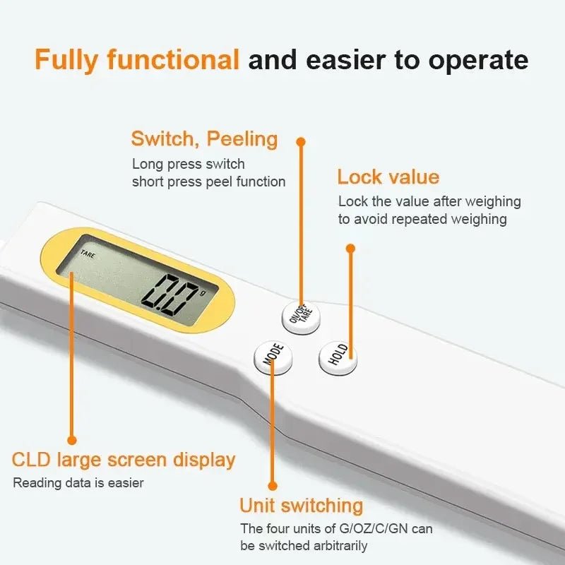 High-precision weighing electronic measuring spoon - Figgostyle
