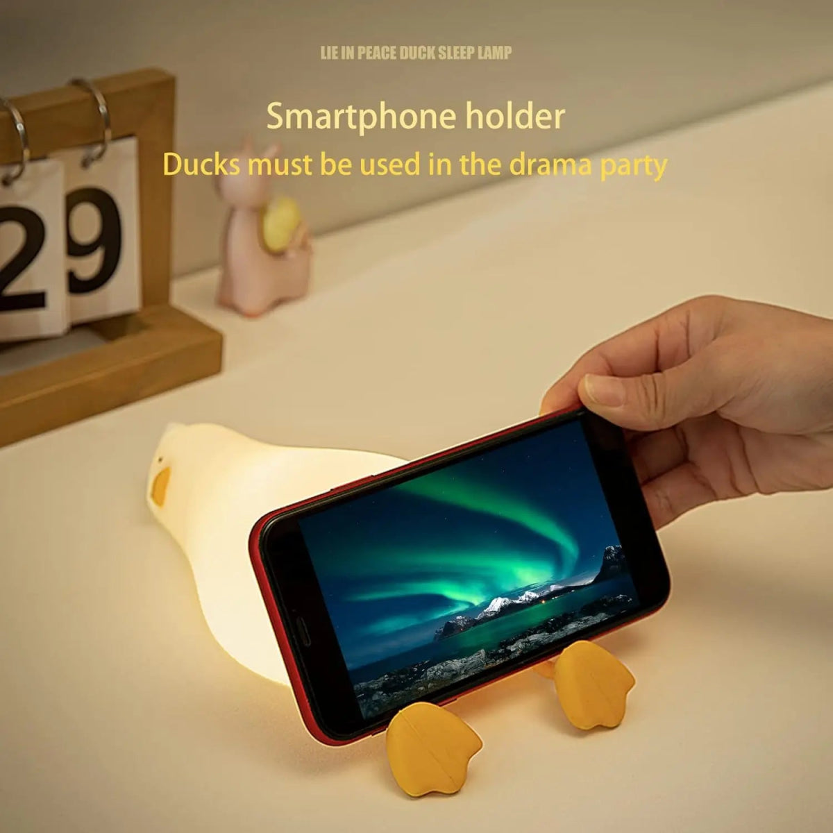 LED Lying Flat Duck Night Light - Figgostyle