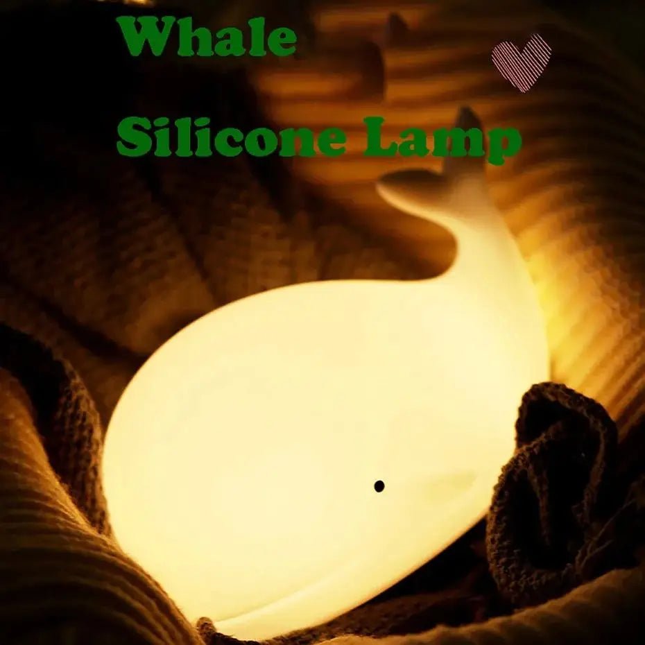 LED Night Light Cute Whale Cartoon animals - Figgostyle