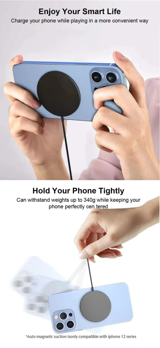 Magnetic Wireless Charger Pad Stand For iPhone 16 15 14 13 12 Pro Max AirPods Phone Chargers Type C Fast Charging Dock Station - Figgostyle
