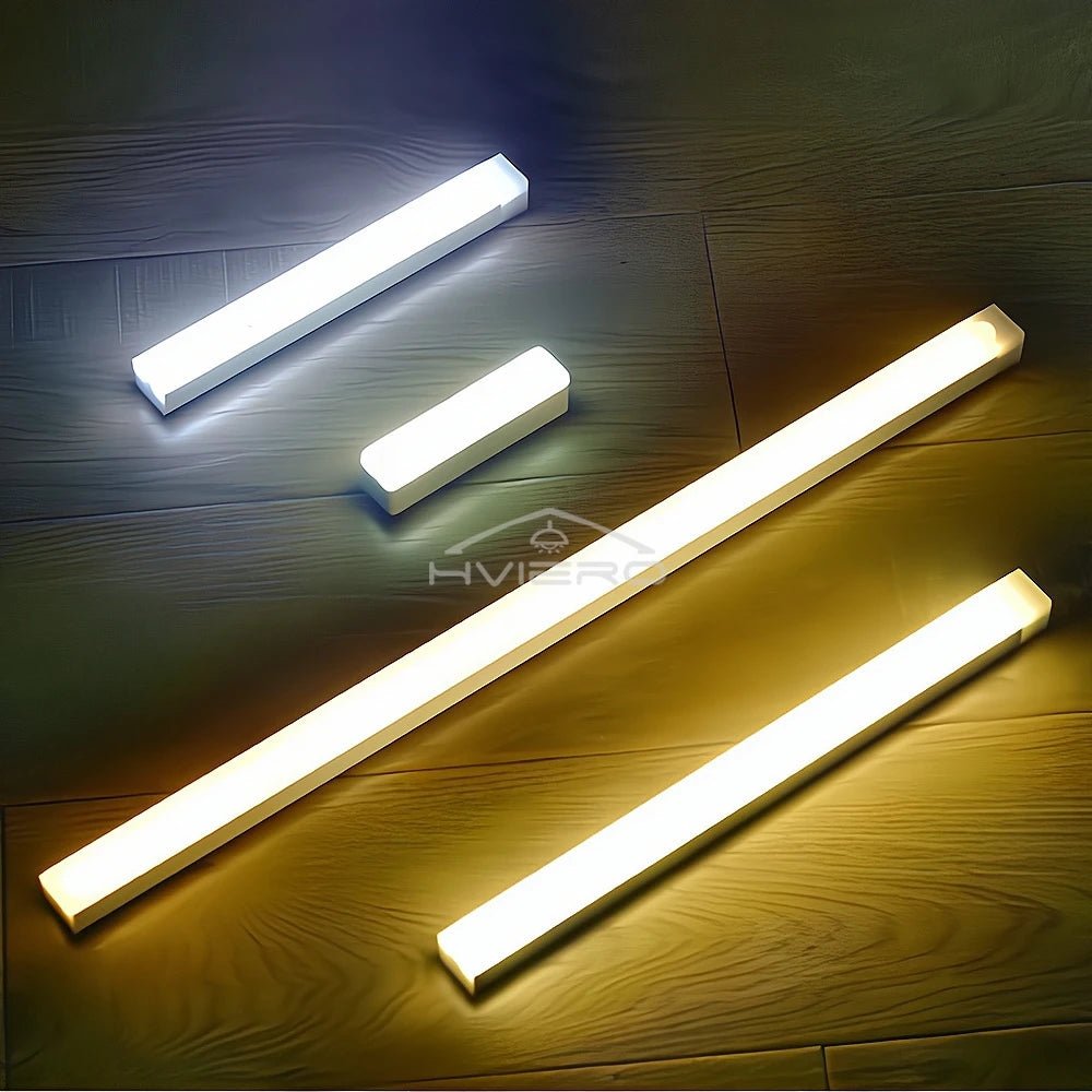 Motion Sensor Night Lights Wireless LED Lamp USB Rechargeable Magnetic For Wardrobe Room Closet Kitchen Aisle Tube Detector Bulb - Figgostyle