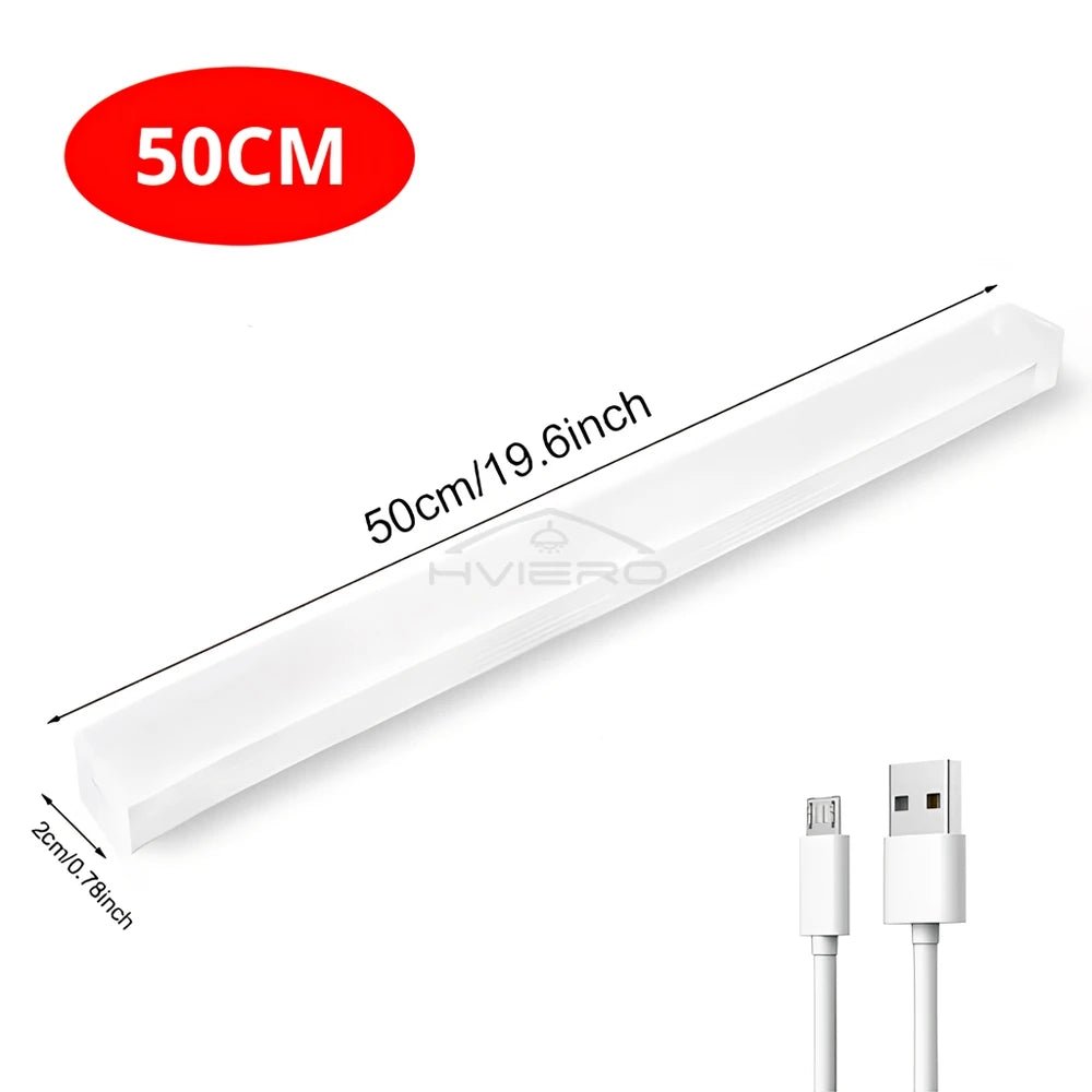 Motion Sensor Night Lights Wireless LED Lamp USB Rechargeable Magnetic For Wardrobe Room Closet Kitchen Aisle Tube Detector Bulb - Figgostyle