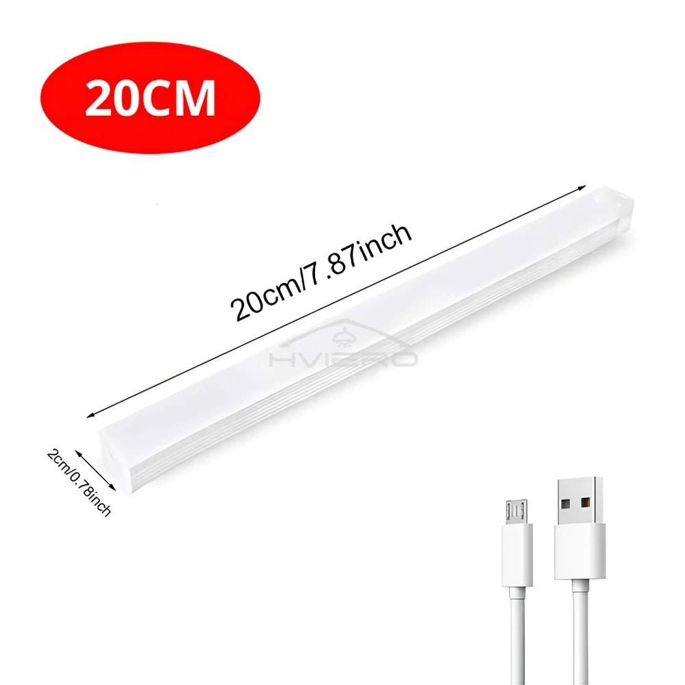 Motion Sensor Night Lights Wireless LED Lamp USB Rechargeable Magnetic For Wardrobe Room Closet Kitchen Aisle Tube Detector Bulb - Figgostyle