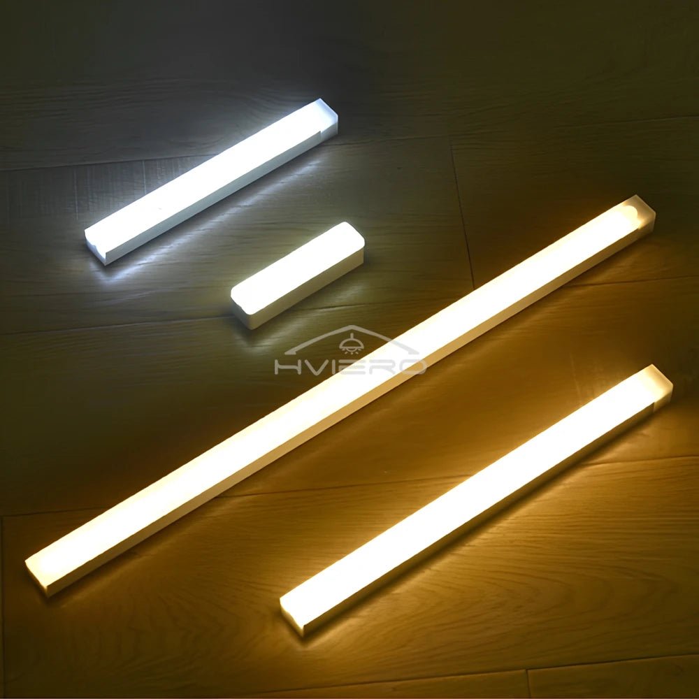 Motion Sensor Night Lights Wireless LED Lamp USB Rechargeable Magnetic For Wardrobe Room Closet Kitchen Aisle Tube Detector Bulb - Figgostyle