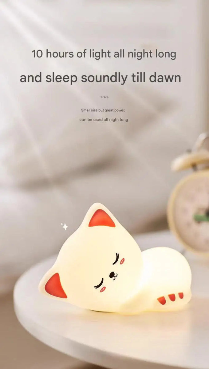 Night Light Cute Cat Lamp For Birthday Gift Kawaii Kitten Decor - Figgostyle