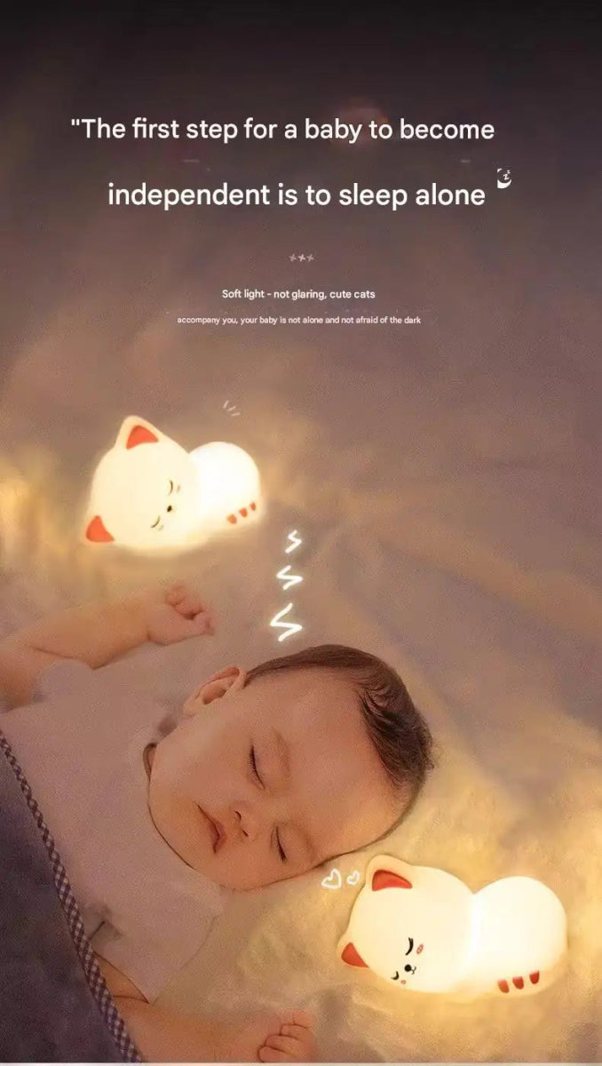 Night Light Cute Cat Lamp For Birthday Gift Kawaii Kitten Decor - Figgostyle