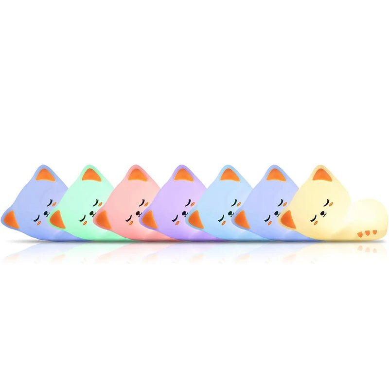 Night Light Cute Cat Lamp For Birthday Gift Kawaii Kitten Decor - Figgostyle