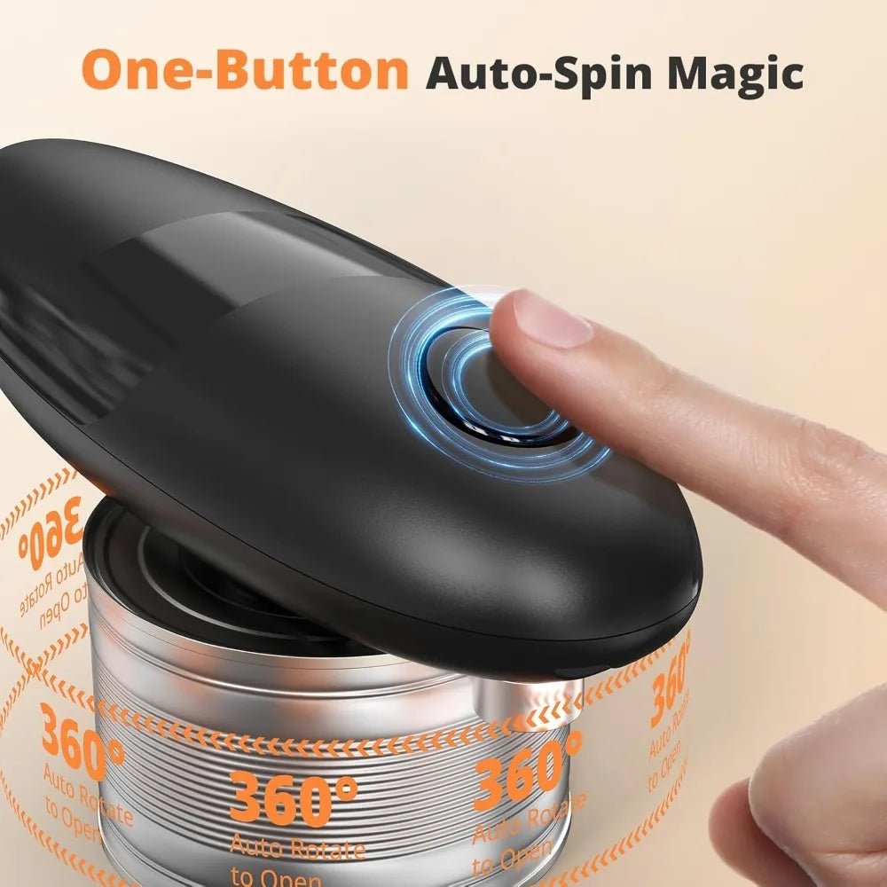One-touch Electric Can Opener - Easy, Smooth, and Automatic - Figgostyle