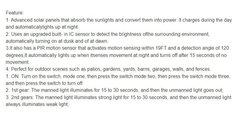 Powerful Outdoor Solar Lamp Garden Solar Powered Streetlight Outdoor Lights - Figgostyle
