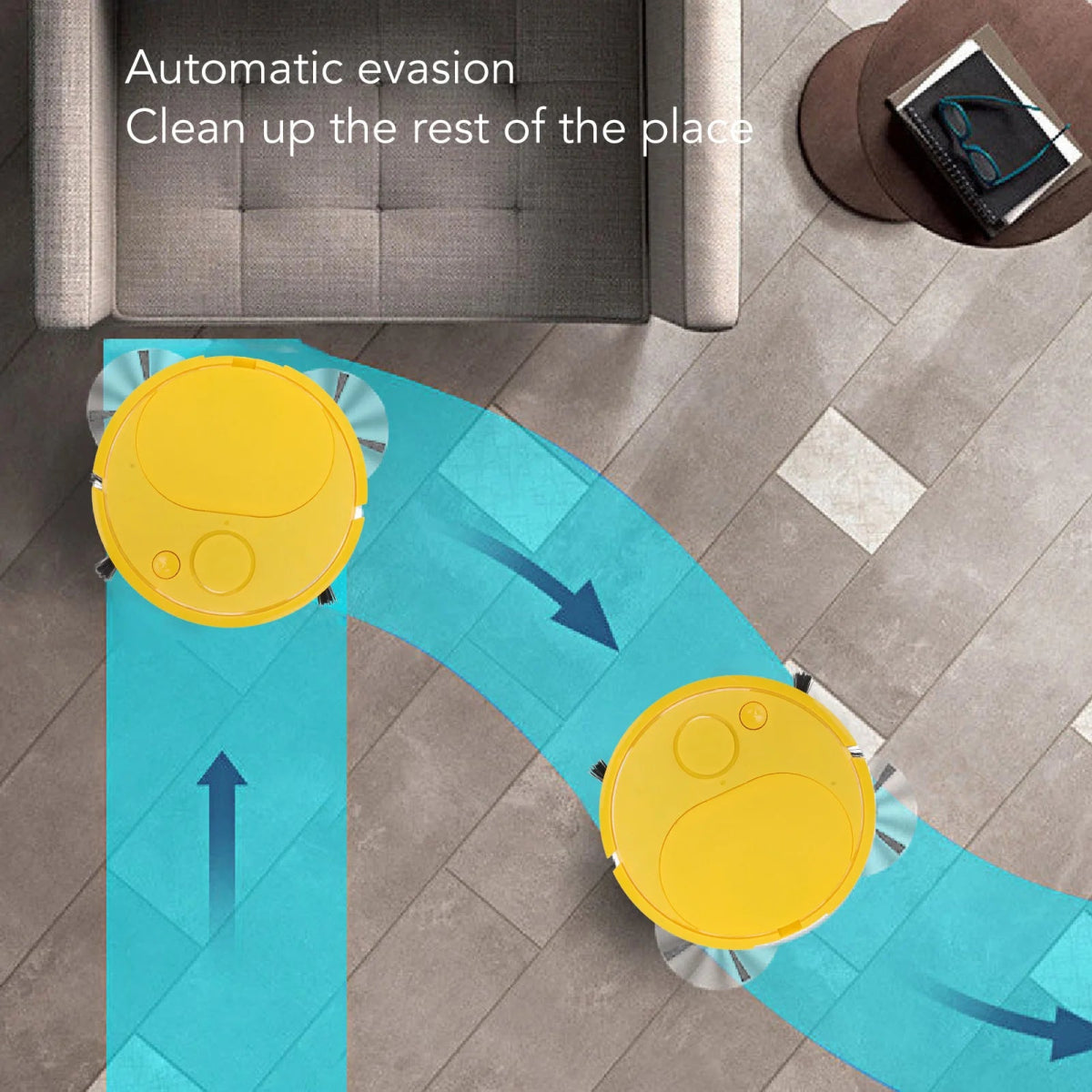 Robot Vacuum Cleaner Multifunctional USB Charging Mini Smart Mopping Sweeping Robot Cleaner For Wooden Flooring Tile Carpet - Figgostyle