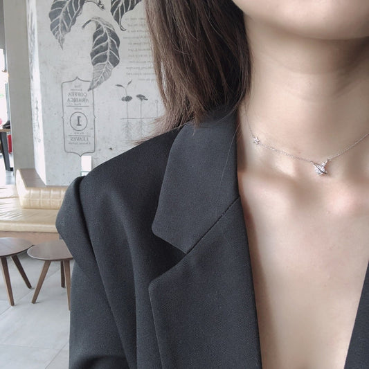 S925 Sterling Silver Saturn Necklace - Figgostyle