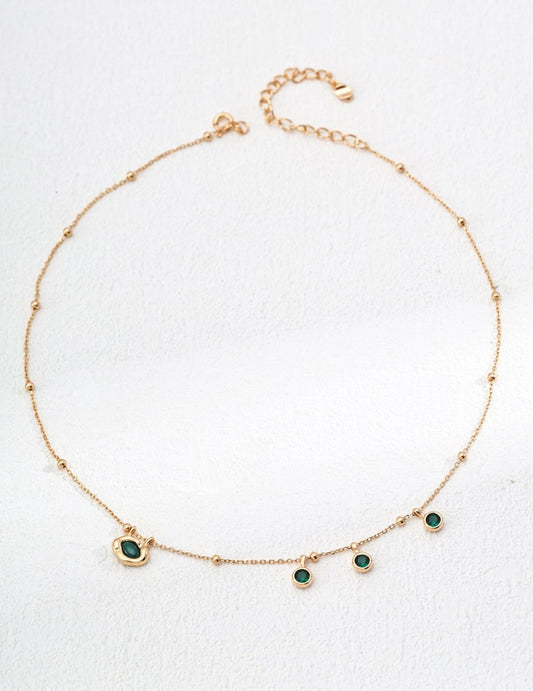 S925 Sterling Silver Simple Zircon Necklace - Figgostyle