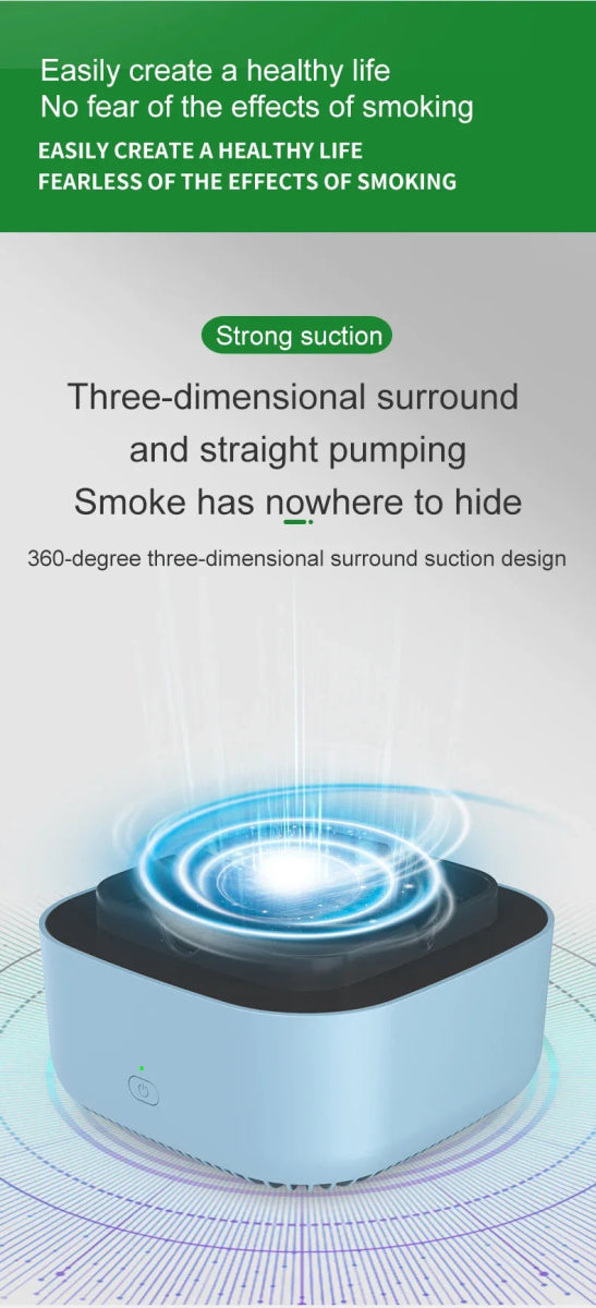 Smart Cigarette Ashtray Air Purifier, Anion Purification, Practical Automatic Purifier, Portable Gadgets for Car - Figgostyle