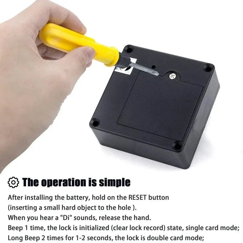 Smart Drawer Lock Invisible Electronic RFID 13.56MHz IC Cabinet Lock Unlock Intelligent Keyless Sensor Lock Easy To Install - Figgostyle