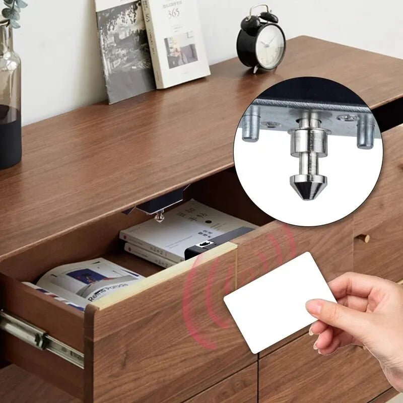 Smart Drawer Lock Invisible Electronic RFID 13.56MHz IC Cabinet Lock Unlock Intelligent Keyless Sensor Lock Easy To Install - Figgostyle