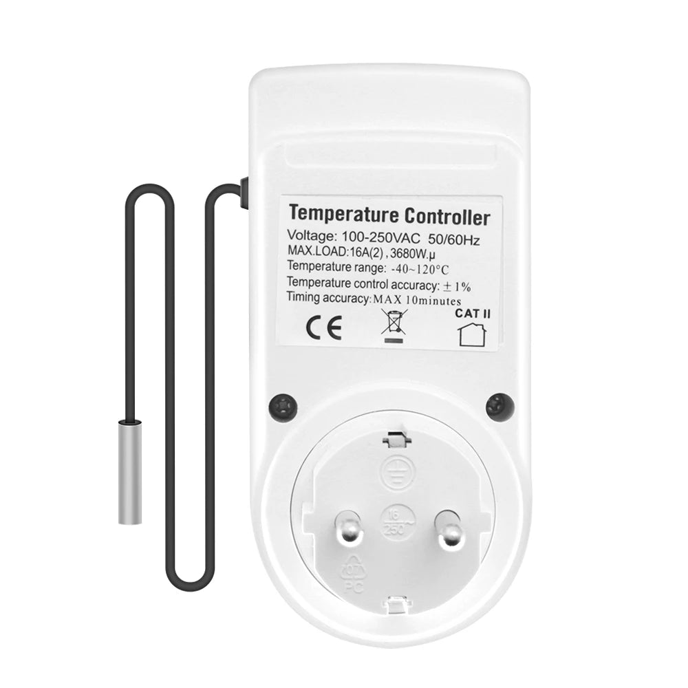 Smart Thermostat EU US UK AU FR Plug Timer Socket Multi - Function Temperature Controller Switch for Heating Cooling - Figgostyle