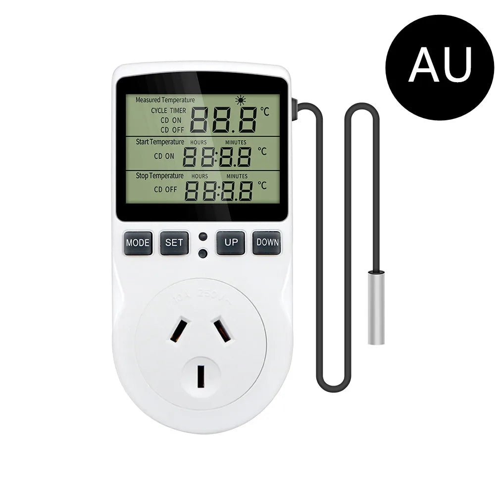 Smart Thermostat EU US UK AU FR Plug Timer Socket Multi - Function Temperature Controller Switch for Heating Cooling - Figgostyle