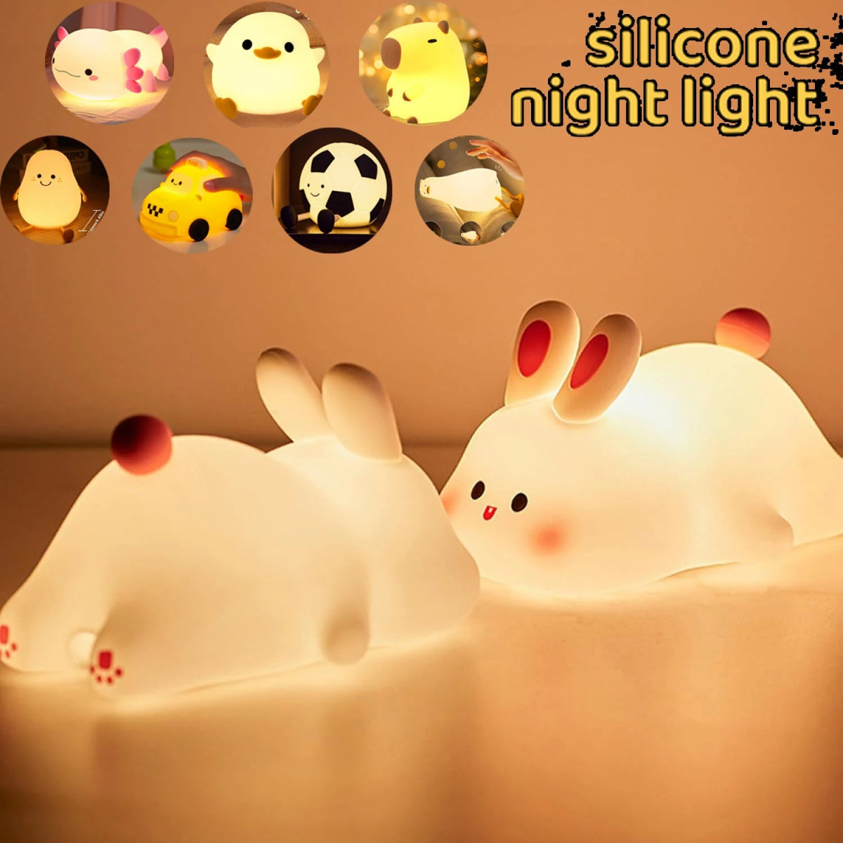 Soft Silicone Night Light - Figgostyle