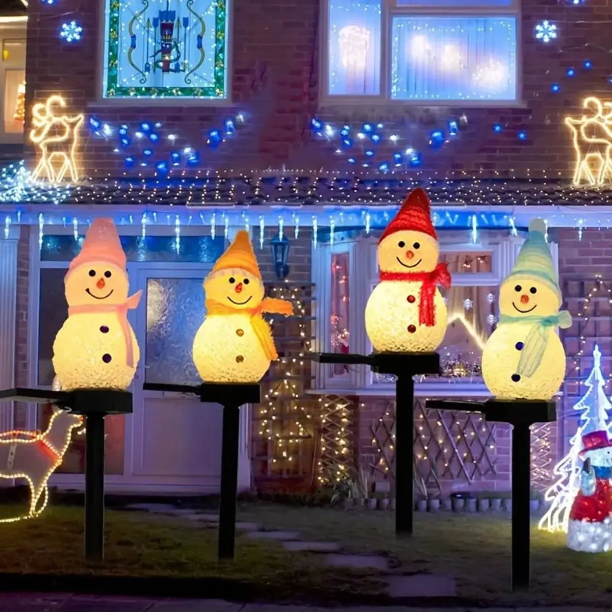 Solar Snowman Garden Light ☃️✨ - Figgostyle