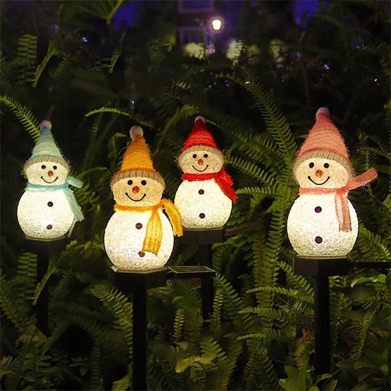 Solar Snowman Garden Light ☃️✨ - Figgostyle
