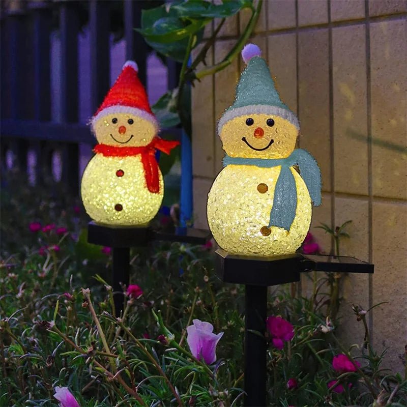 Solar Snowman Garden Light ☃️✨ - Figgostyle