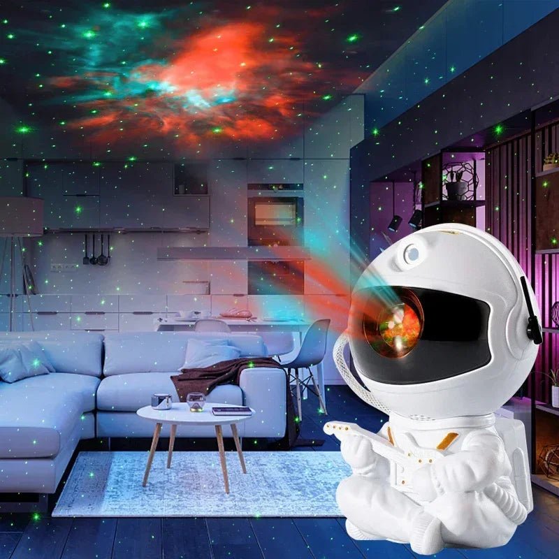 Star Projector Galaxy Night Light Astronaut Space Projector Starry Nebula Ceiling LED Lamp for Bedroom Home Decorative Kids Gift - Figgostyle