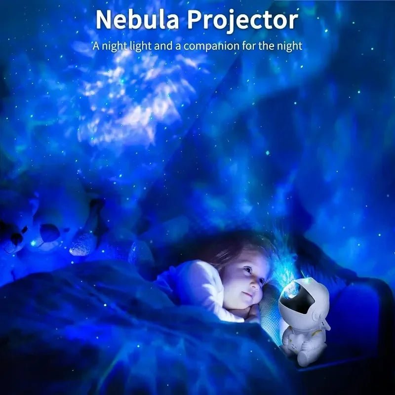 Star Projector Galaxy Night Light Astronaut Space Projector Starry Nebula Ceiling LED Lamp for Bedroom Home Decorative Kids Gift - Figgostyle