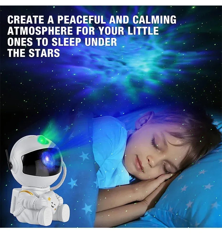 Star Projector Galaxy Night Light Astronaut Space Projector Starry Nebula Ceiling LED Lamp for Bedroom Home Decorative Kids Gift - Figgostyle