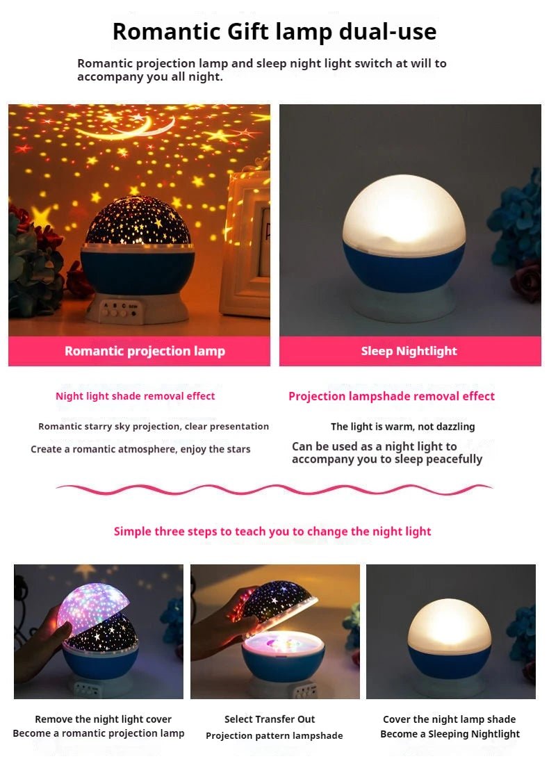 Starry Sky Night Light Projector 🌙✨ - Figgostyle