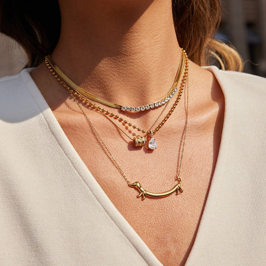 Titanium steel dachshund necklace - Figgostyle