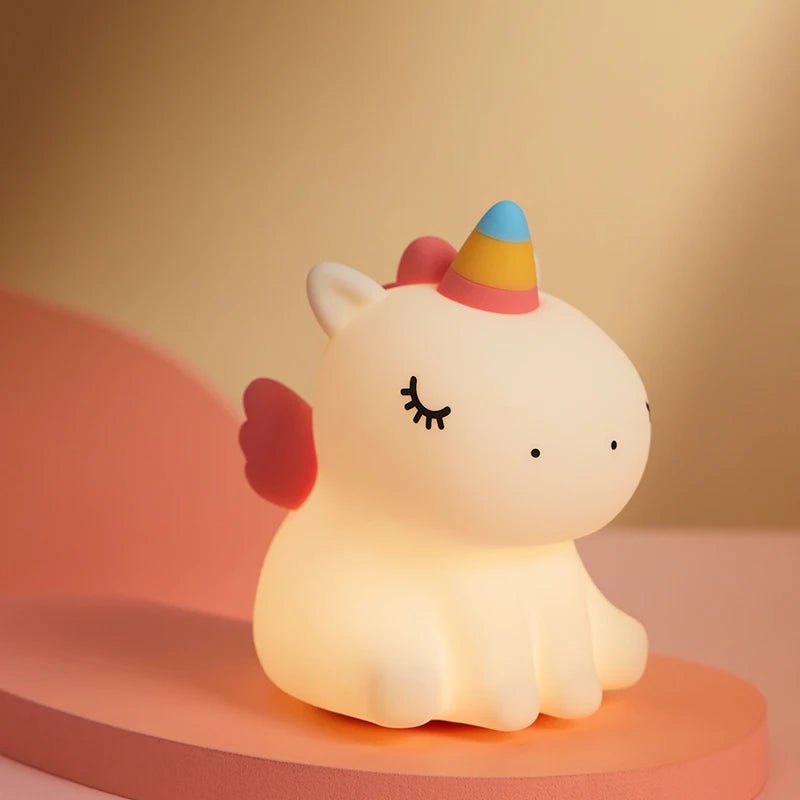 unicorn Cute Silicone LED Night Light For Kids children - Figgostyle
