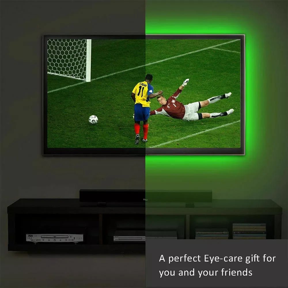USB Led Lights for 55 - 75 Inch TV Led Backlight RGB Strip Lights Music Sync Color Changing Bluetooth App Control For Gaming Room - Figgostyle