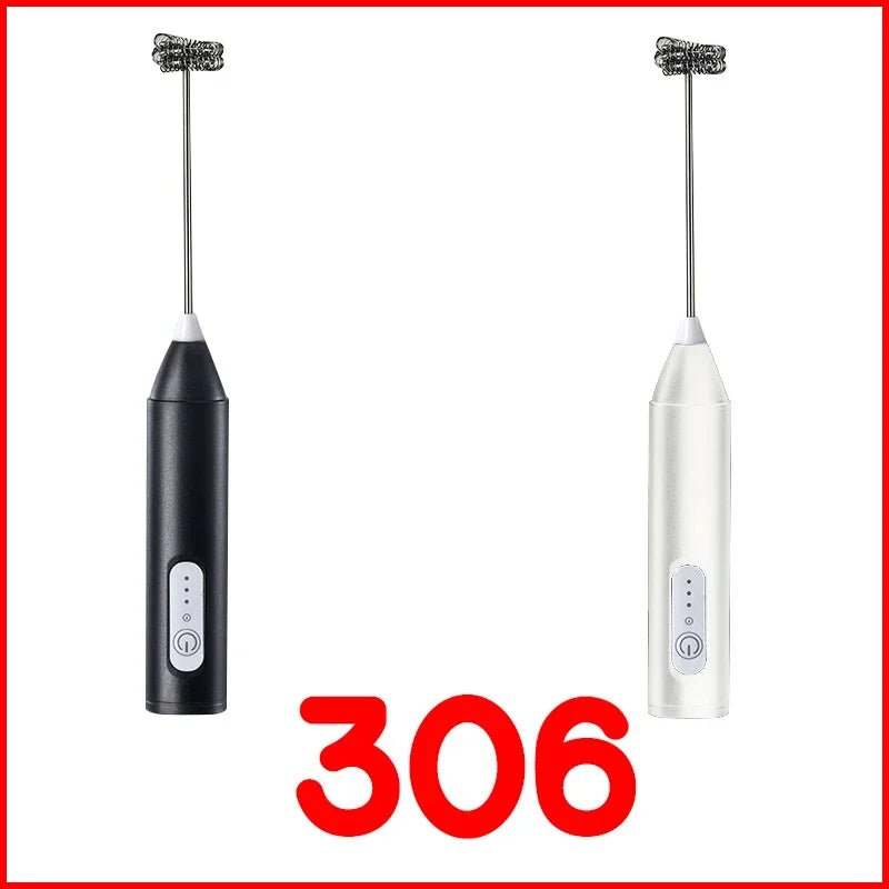 Wireless Milk Frother Electric Type - C Handheld Blender Stainless Steel Mini Coffee Maker Whisk Mixer For Coffee Cappuccino Cream - Figgostyle