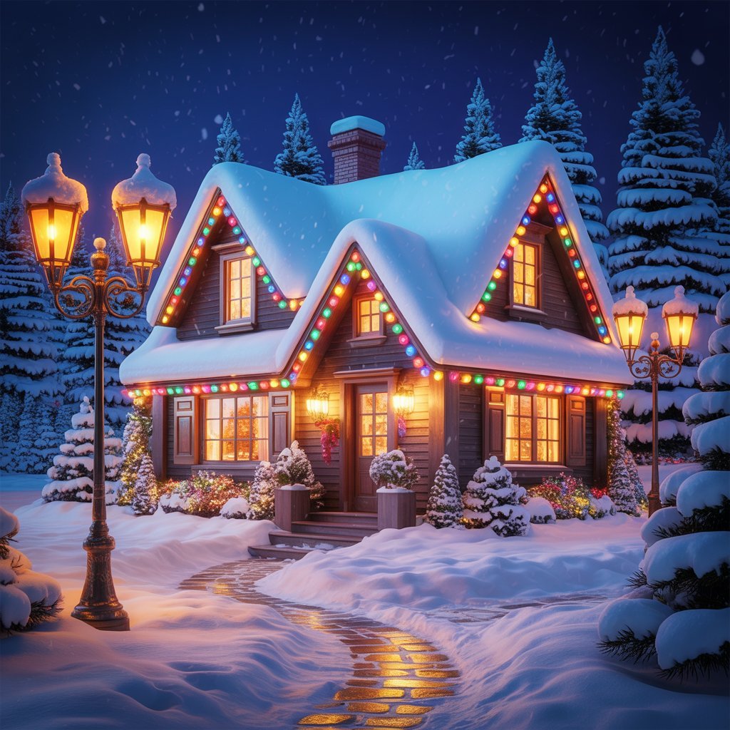 ❄️🏠 Christmas Magic ⚡ Lights & Night Lamps - Figgostyle